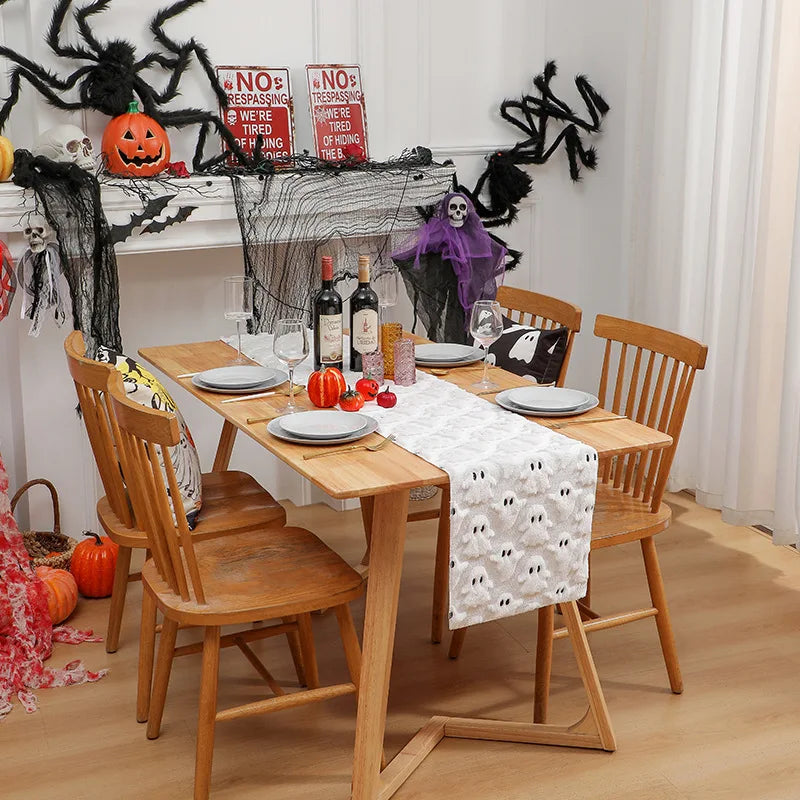 Halloween Decoration Table Runner Spooky Strip Table Runners Home Restaurant Dining Table Decorations Halloween Party Decor Prop 4