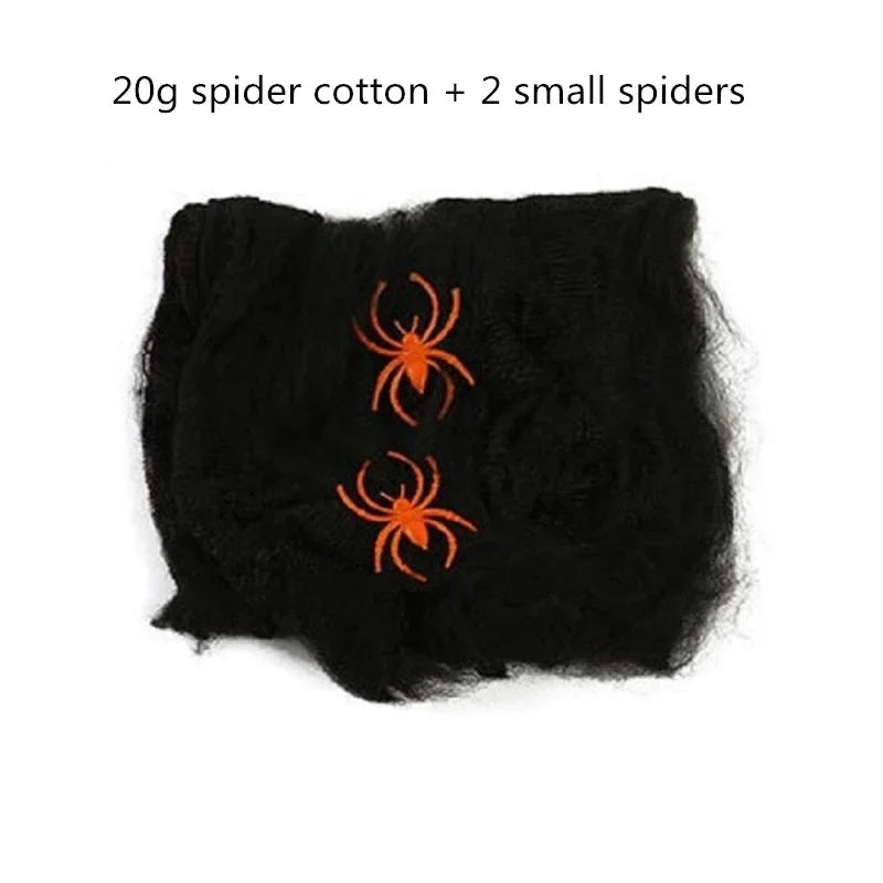 Lumora Stretchy Artificial Spider Web Halloween Decoration Haunted House Props