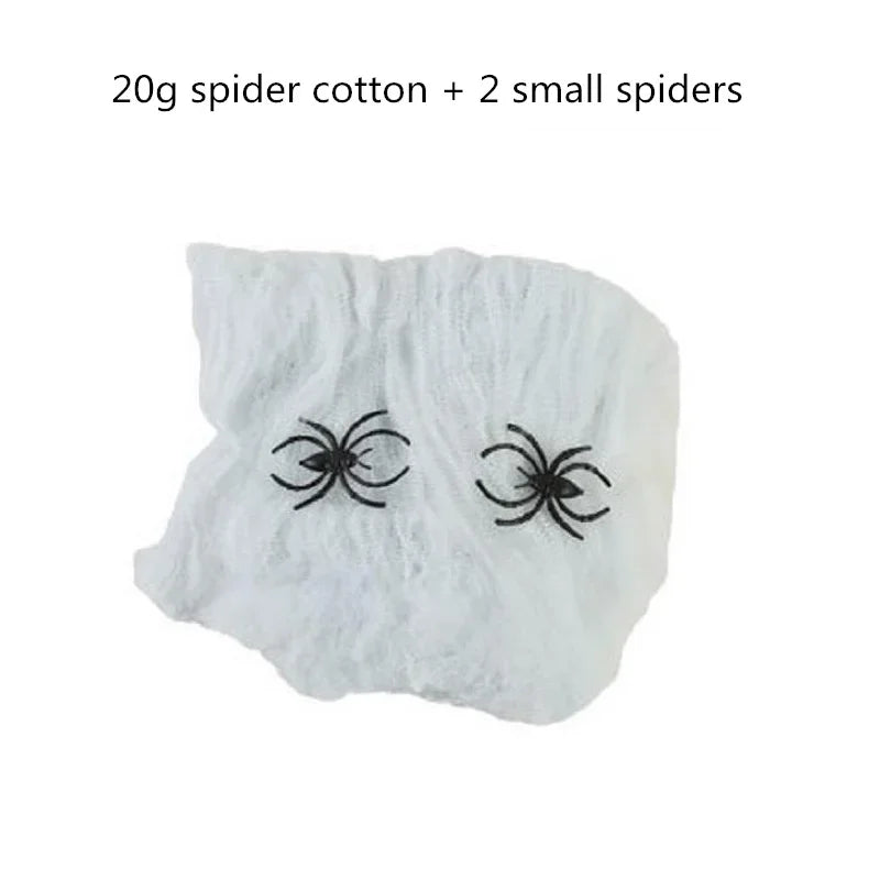 Lumora Stretchy Artificial Spider Web Halloween Decoration Haunted House Props