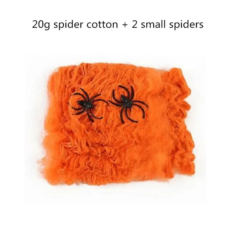 Lumora Stretchy Artificial Spider Web Halloween Decoration Haunted House Props