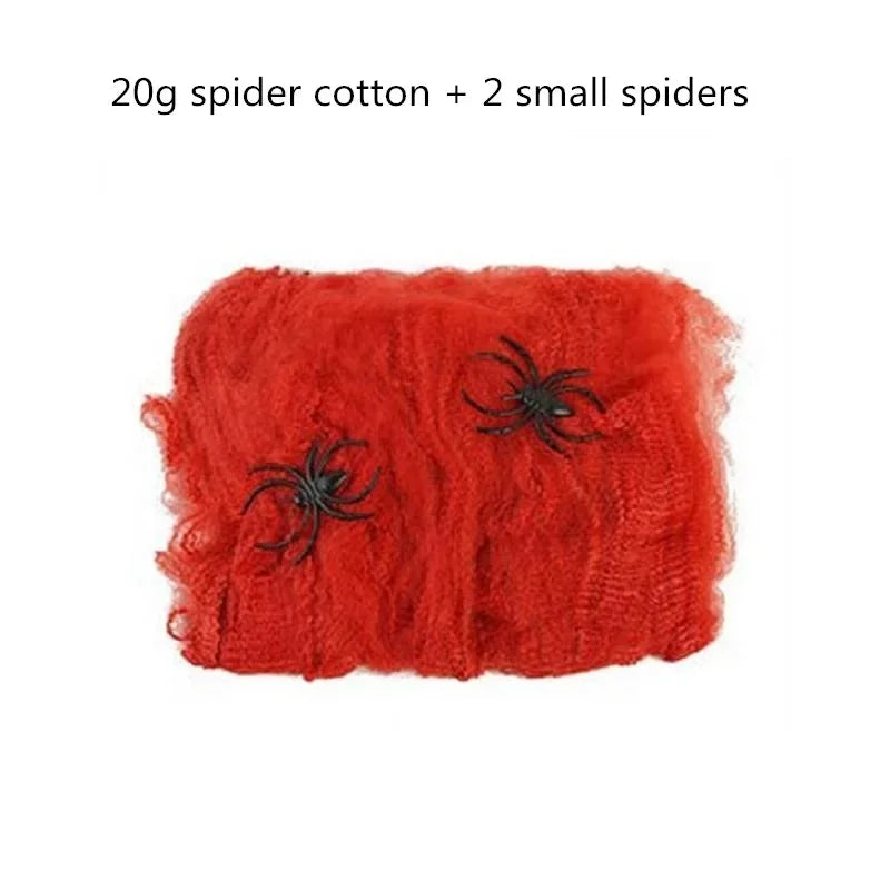 Lumora Stretchy Artificial Spider Web Halloween Decoration Haunted House Props