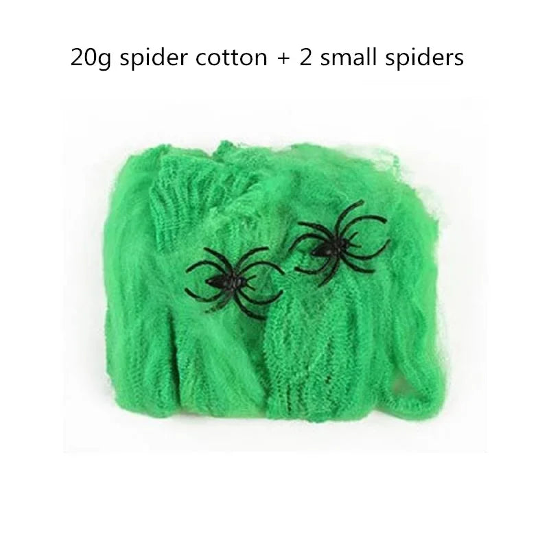 Lumora Stretchy Artificial Spider Web Halloween Decoration Haunted House Props