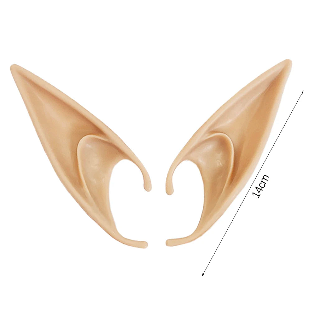 Royallure Halloween Elf Ears Latex Cosplay Fairy Angel Costume Party Accessories