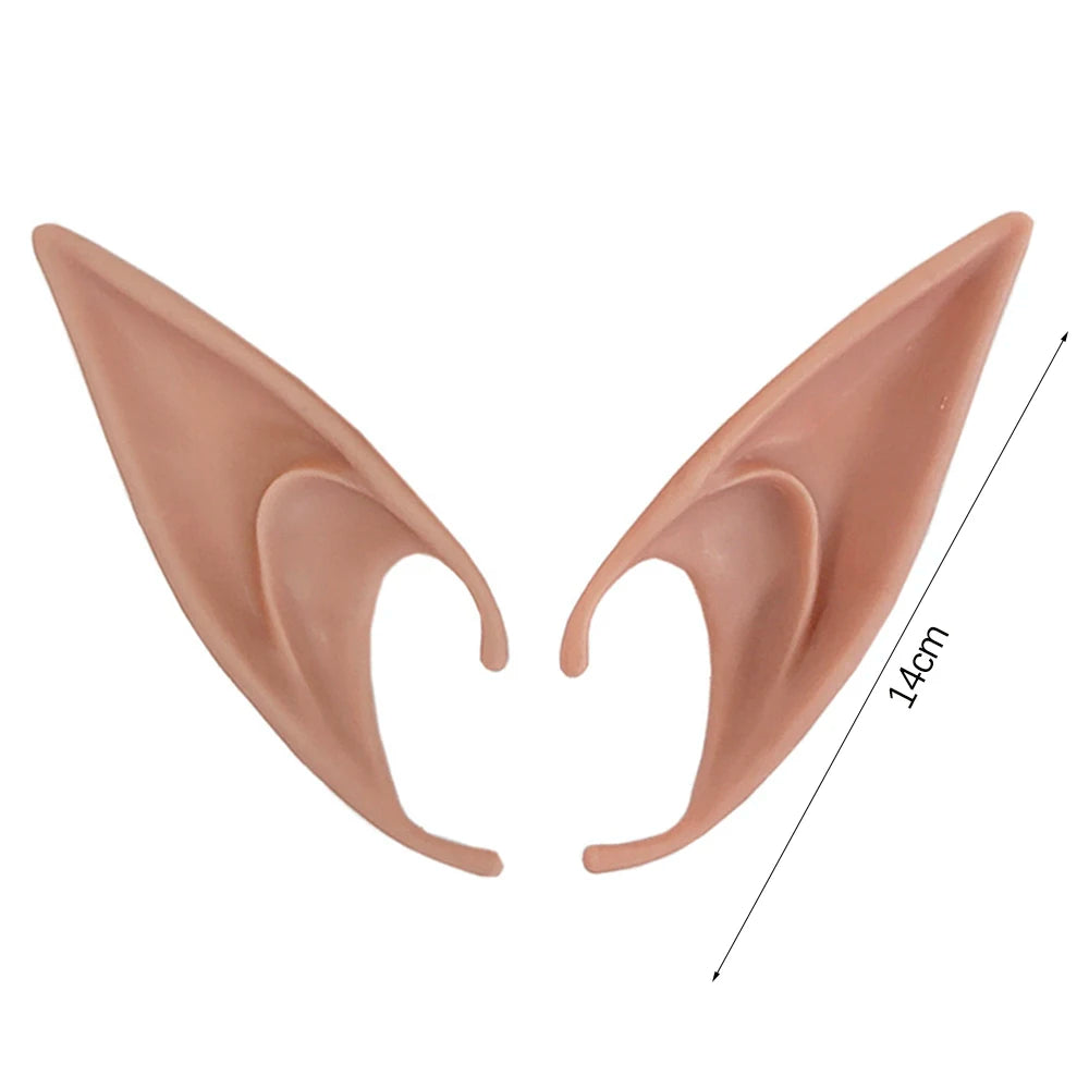 Royallure Halloween Elf Ears Latex Cosplay Fairy Angel Costume Party Accessories