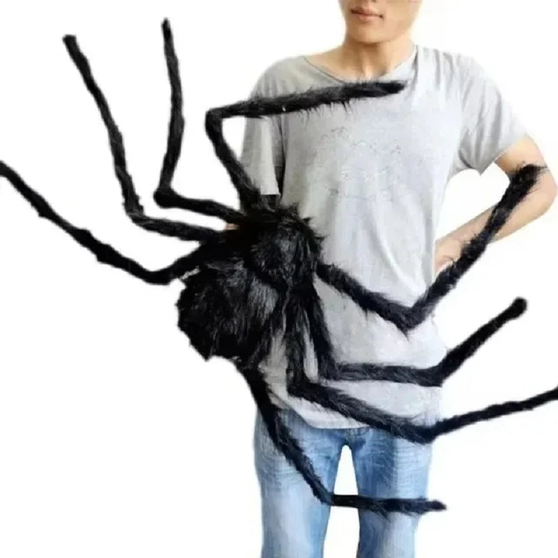 Halloween Giant Spider Decorations, Scary Large Spider Props for Halloween Decorations Indoor and Outdoor Yard Party 8