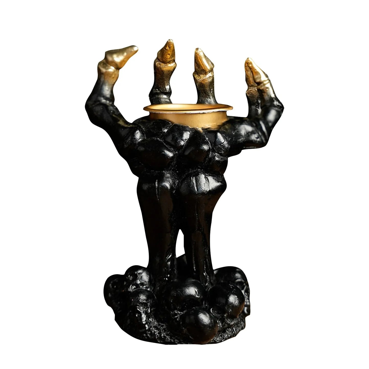 Halloween Hand Shape Candle Holder Ornament Desktop Creative Home Craft Horror Atmosphere Halloween Party Festival Gift 6