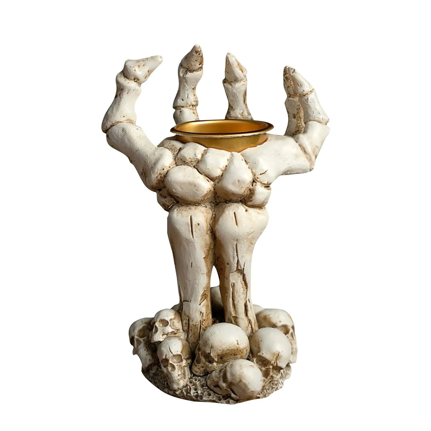 Halloween Hand Shape Candle Holder Ornament Desktop Creative Home Craft Horror Atmosphere Halloween Party Festival Gift 7
