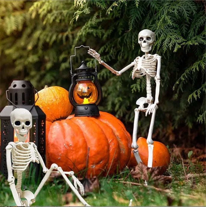 Halloween Human Skeleton 40CM-90CM Movable Skeleton, Human Skeleton Halloween Horror Decorations, Haunted House Horror Props 1