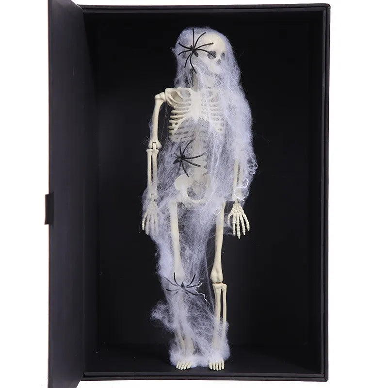 Halloween Human Skeleton 40CM-90CM Movable Skeleton, Human Skeleton Halloween Horror Decorations, Haunted House Horror Props 2