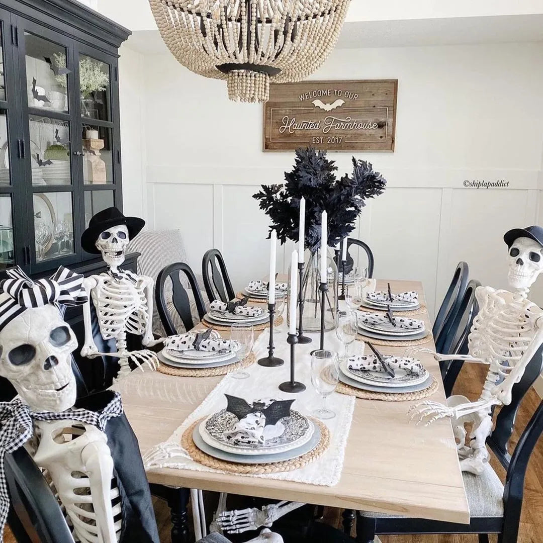 Halloween Human Skeleton 40CM-90CM Movable Skeleton, Human Skeleton Halloween Horror Decorations, Haunted House Horror Props 5