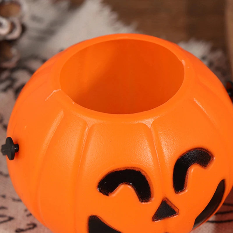 Halloween Party Props Plastic Pumpkin Bucket Decorate Halloween Decoration 5