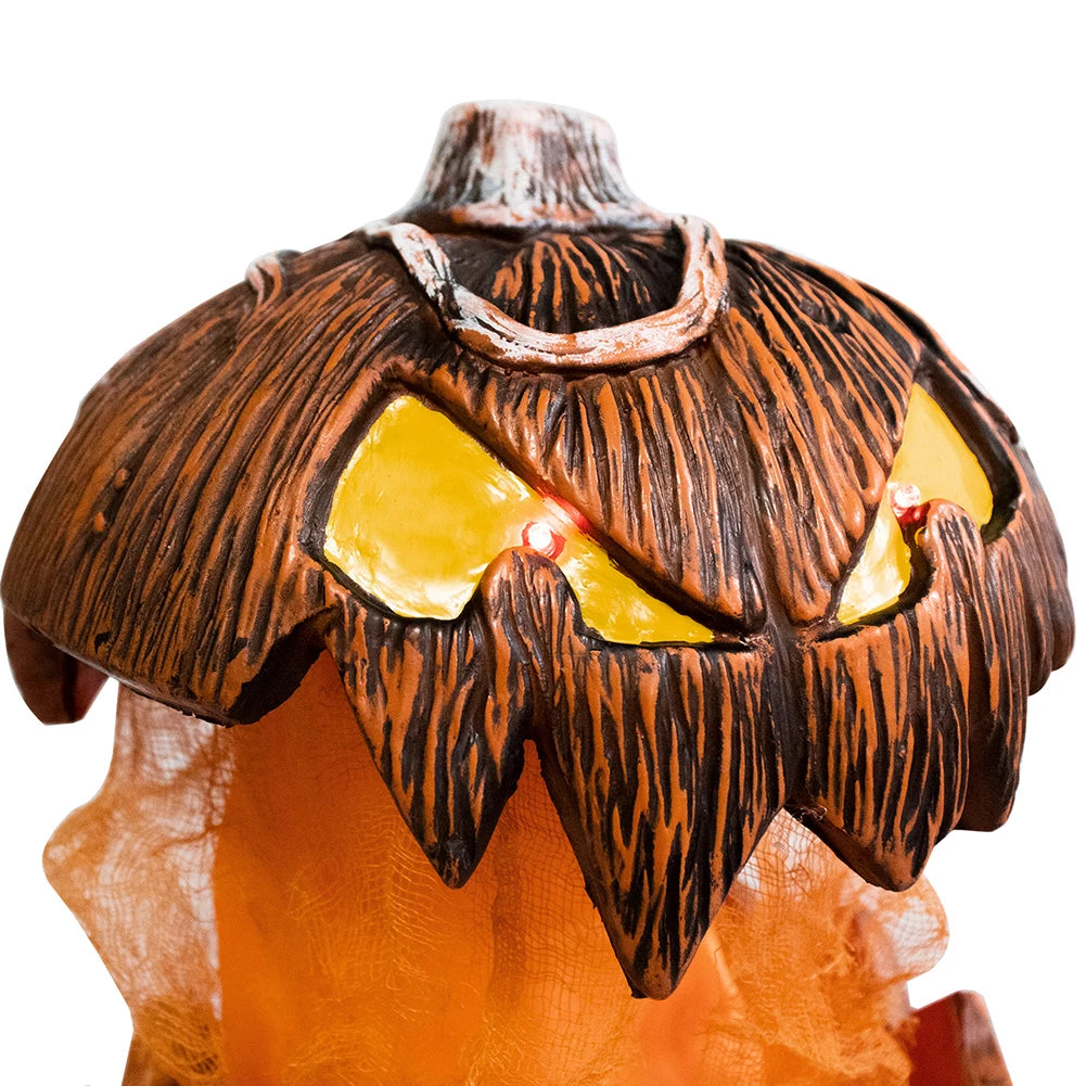 Halloween Pumpkin Decoration Realistic Scary Atmosphere Light Battery Powered with Light Up Eyes for Courtyard Bar Haunted House 3