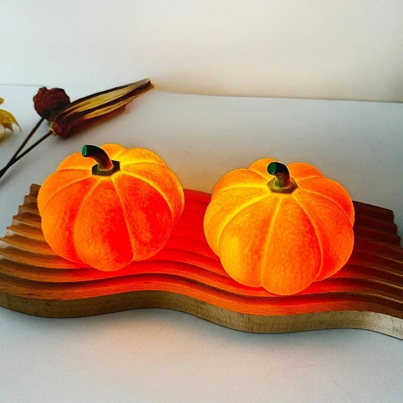 Halloween Pumpkin LED Night Light Battery Powered Warm Lantern For Kids Bedroom Decor Trick or Treat Party Home Holiday Decor 3