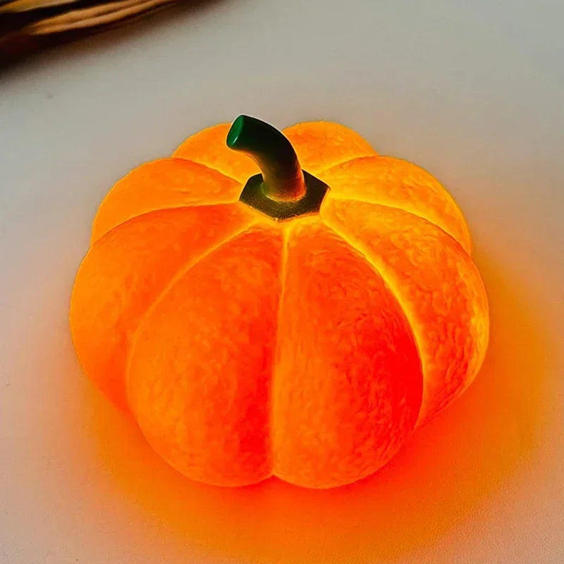 Halloween Pumpkin LED Night Light Battery Powered Warm Lantern For Kids Bedroom Decor Trick or Treat Party Home Holiday Decor 4