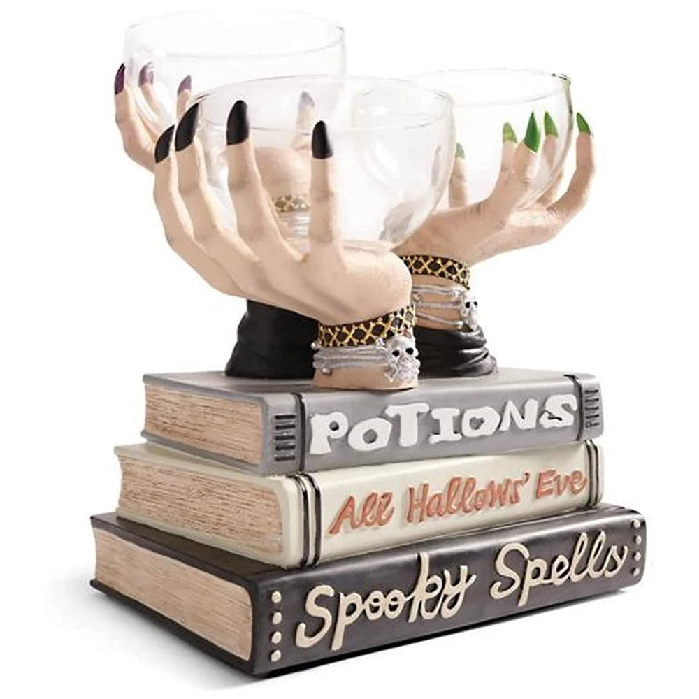Halloween Pumpkin Snack Plates Rack Witch Bowl Dessert Fruit Dishes Party Buffet Display Tray For Food Plates Decoration 9