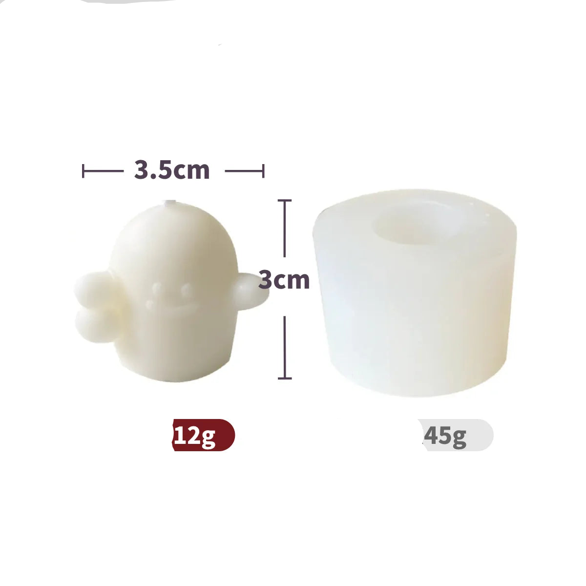 LuxRoyale Halloween Silicone Soap Candle Mold Ghost Pumpkin DIY Aromatherapy Decor