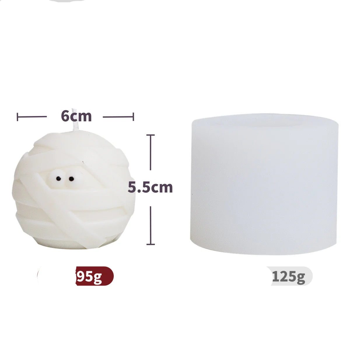 LuxRoyale Halloween Silicone Soap Candle Mold Ghost Pumpkin DIY Aromatherapy Decor