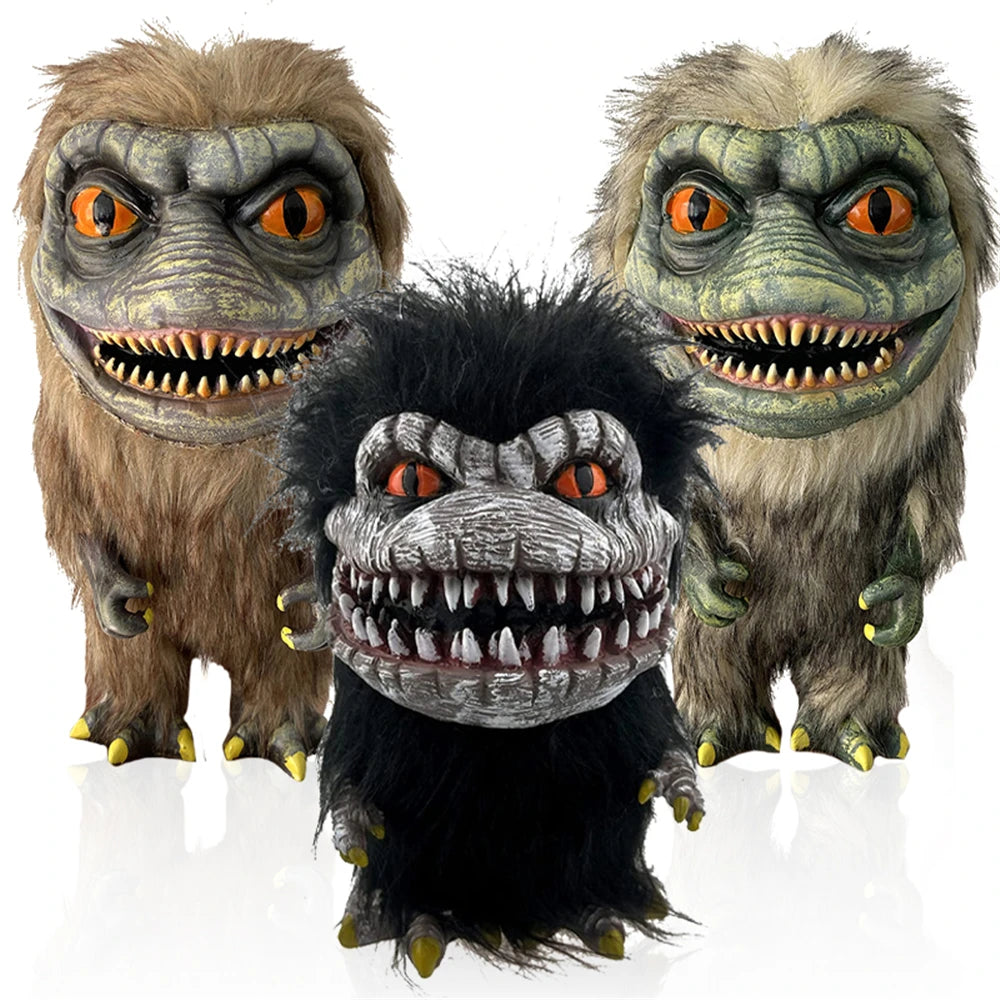 Halloween Stuffed Critters Plush Doll Creepy Prop Goth Plushie Cute Creative Calico Animal Monster Toys Figure Ornament Gifts 0