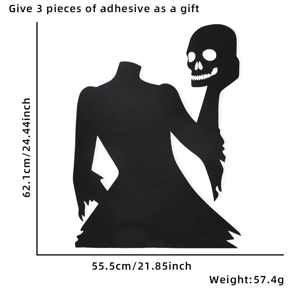 Lumora Halloween Skeleton Pumpkin Witch Ghost Window Stickers DIY Room Decor