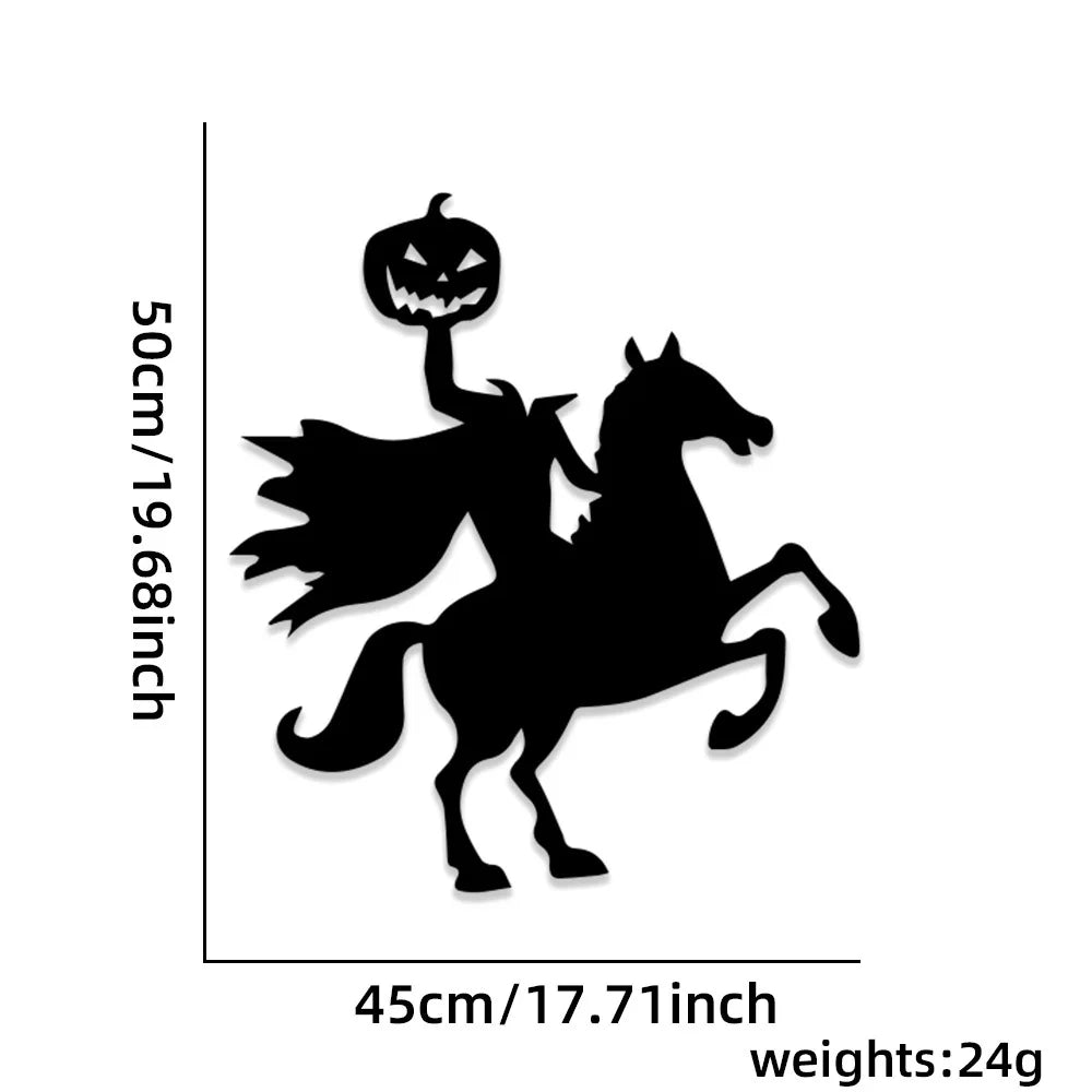 Lumora Halloween Skeleton Pumpkin Witch Ghost Window Stickers DIY Room Decor