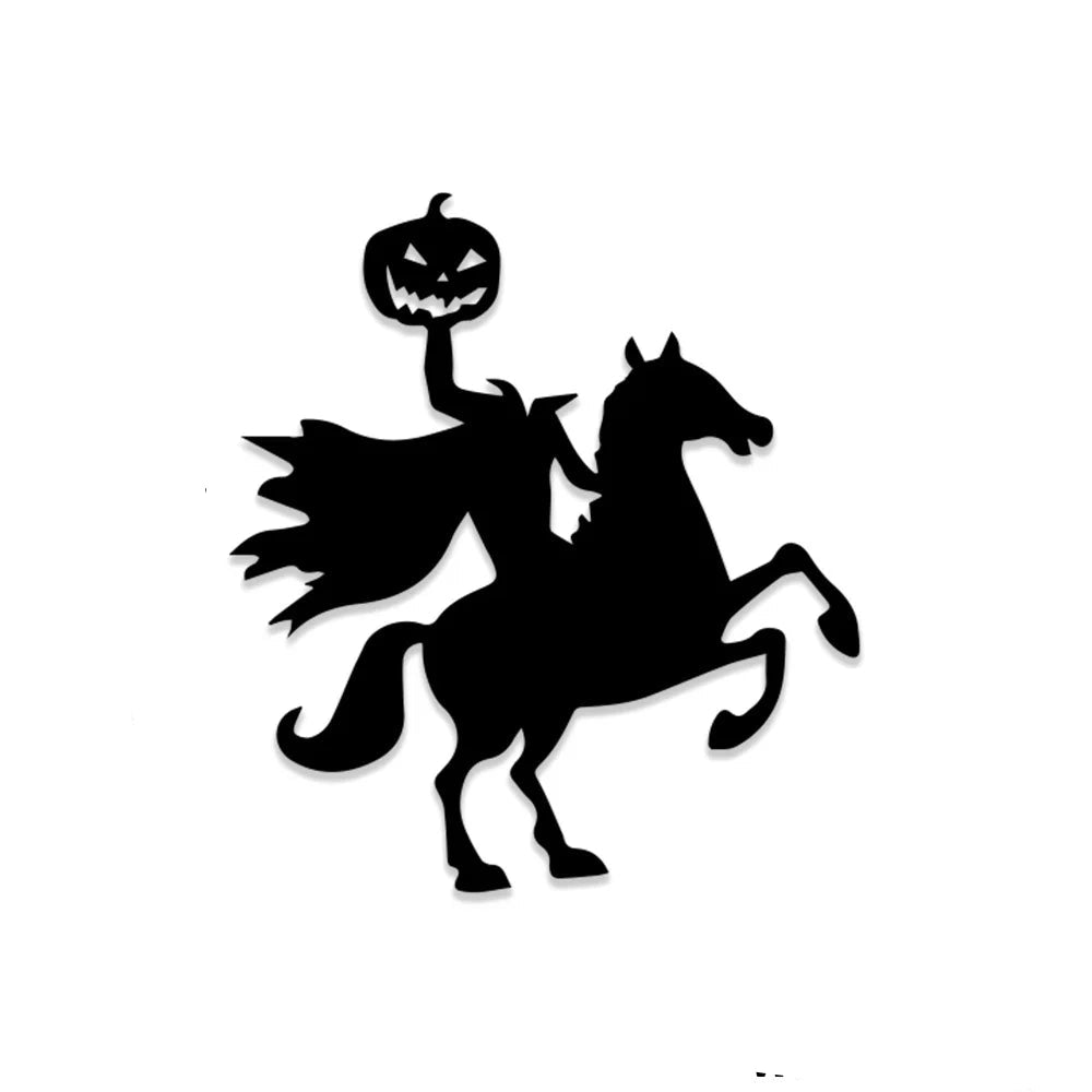 Halloween decoration room door stickers window decor skeleton hand pumpkin DIY devil witch hat glass window stickers ghost 13