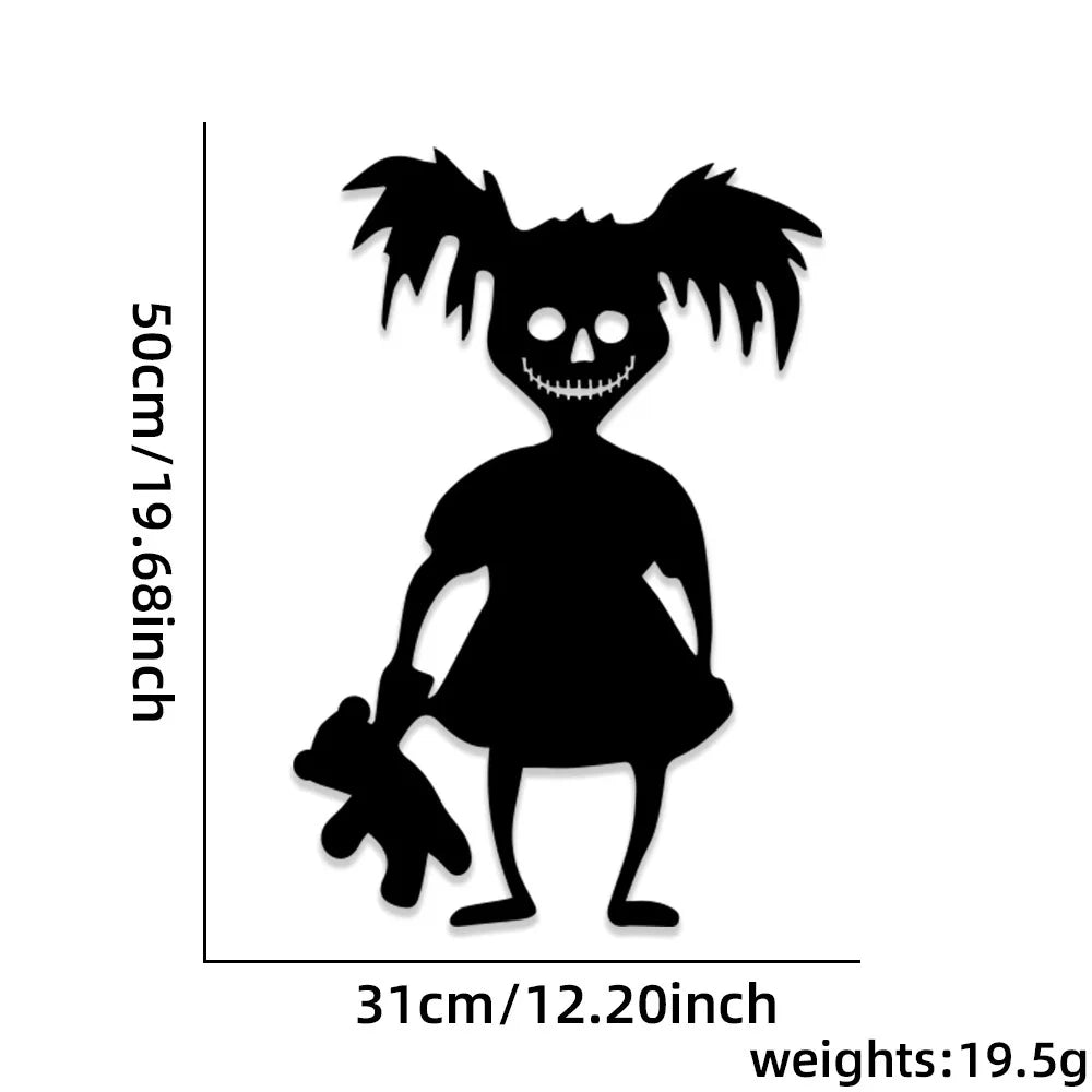 Lumora Halloween Skeleton Pumpkin Witch Ghost Window Stickers DIY Room Decor