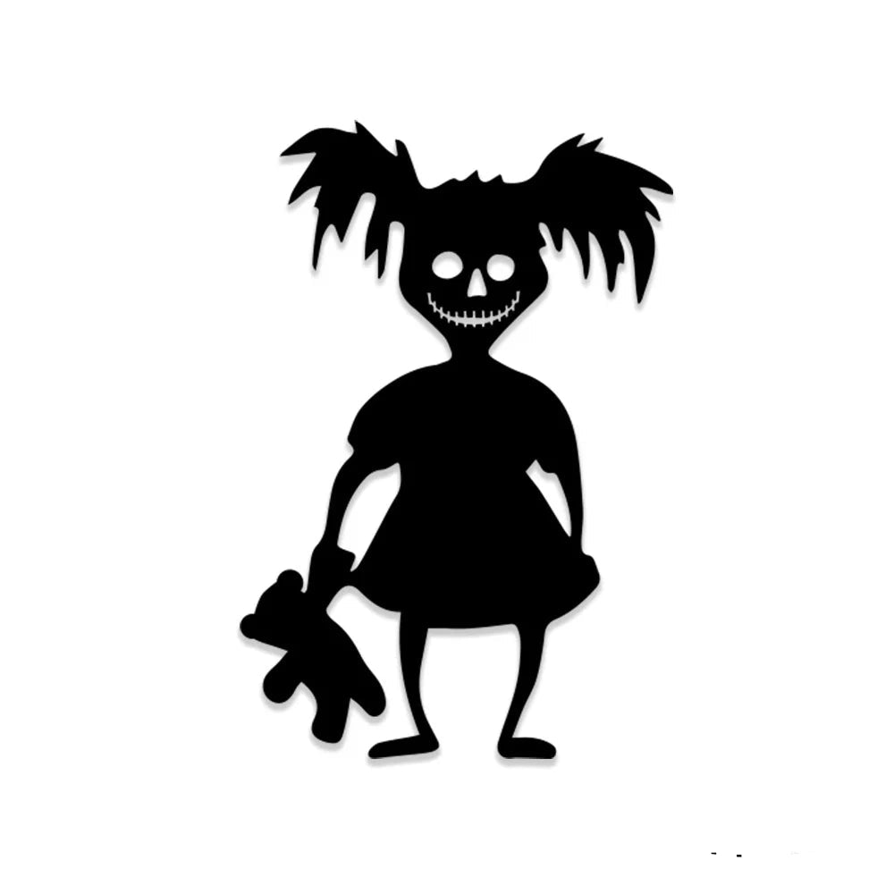 Halloween decoration room door stickers window decor skeleton hand pumpkin DIY devil witch hat glass window stickers ghost 6