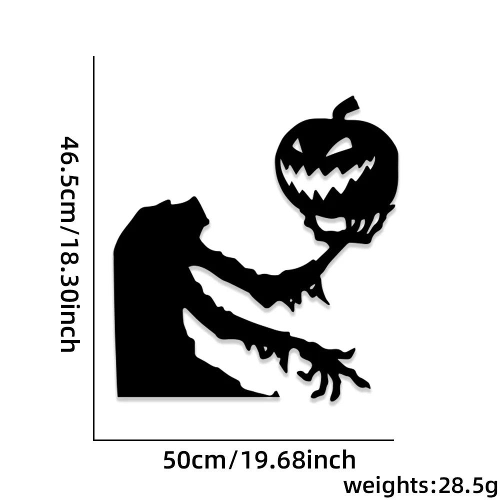 Lumora Halloween Skeleton Pumpkin Witch Ghost Window Stickers DIY Room Decor
