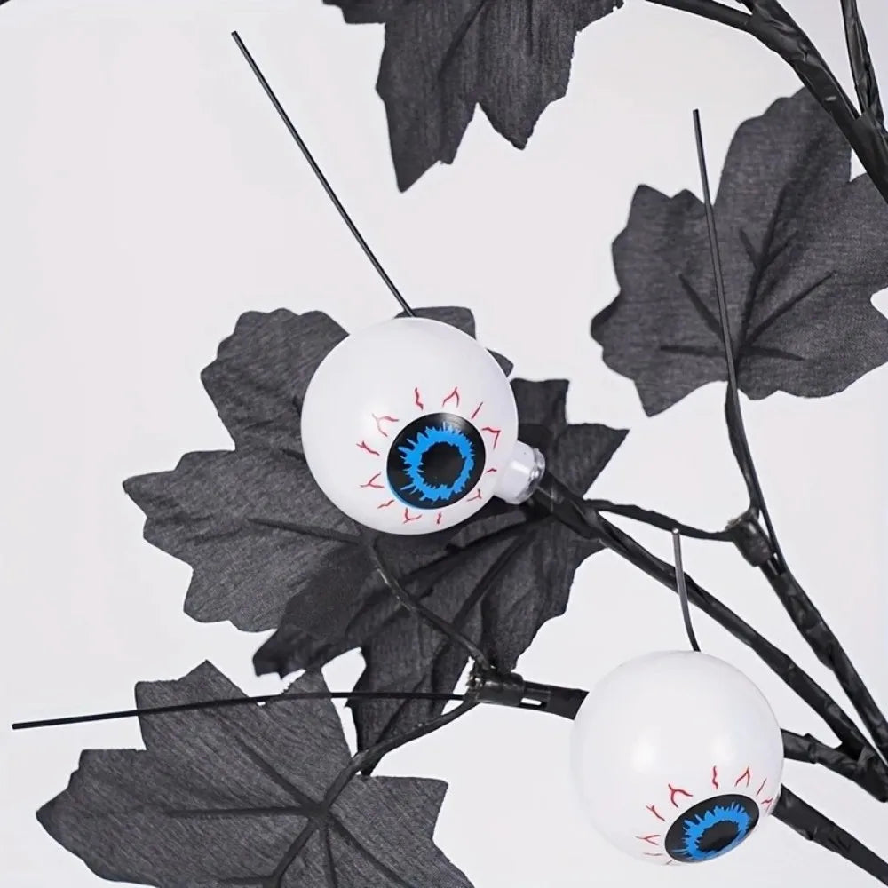 Halloween decorative eyeball LED tree light props ornament party horror scene layout atmosphere light ornament 3