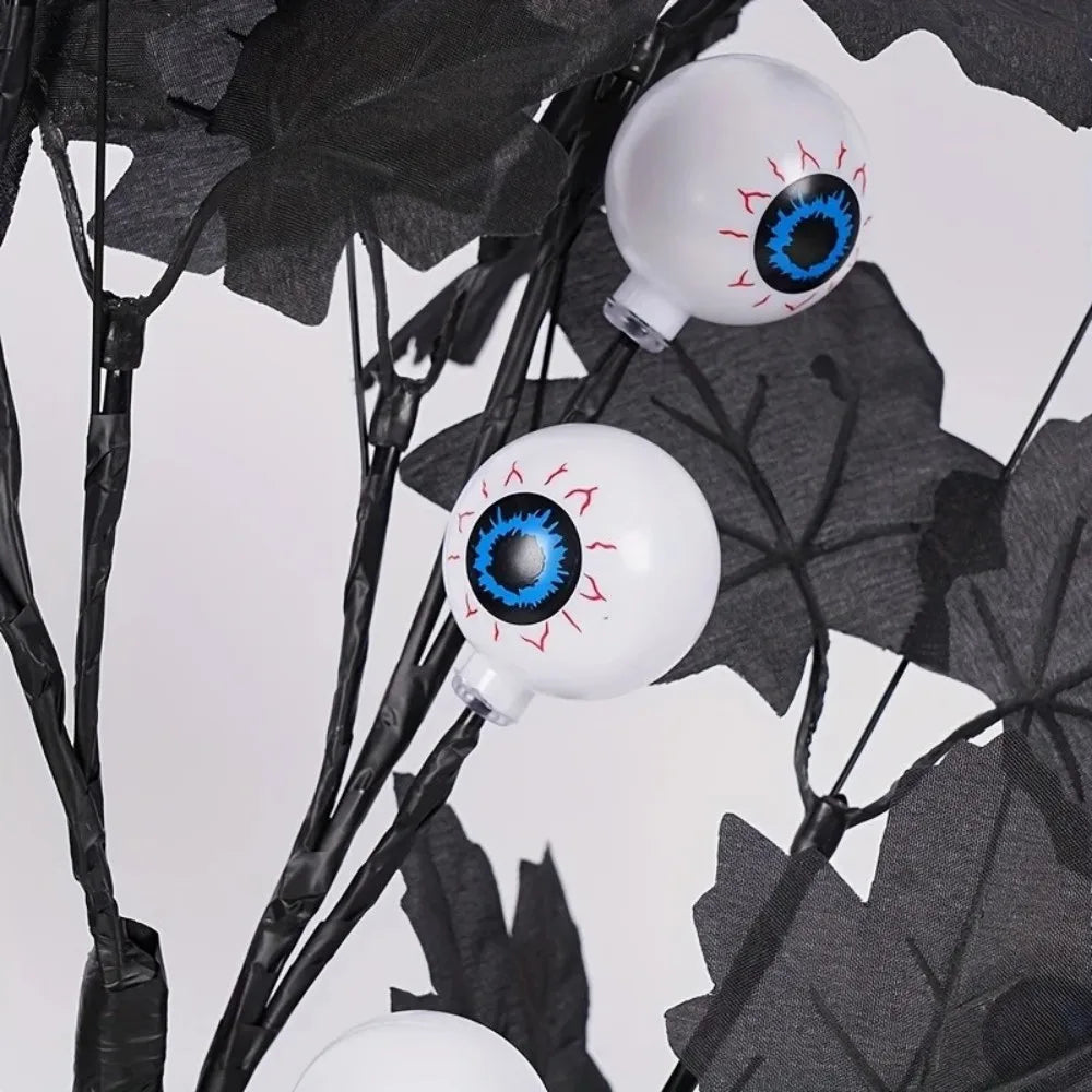 Halloween decorative eyeball LED tree light props ornament party horror scene layout atmosphere light ornament 4