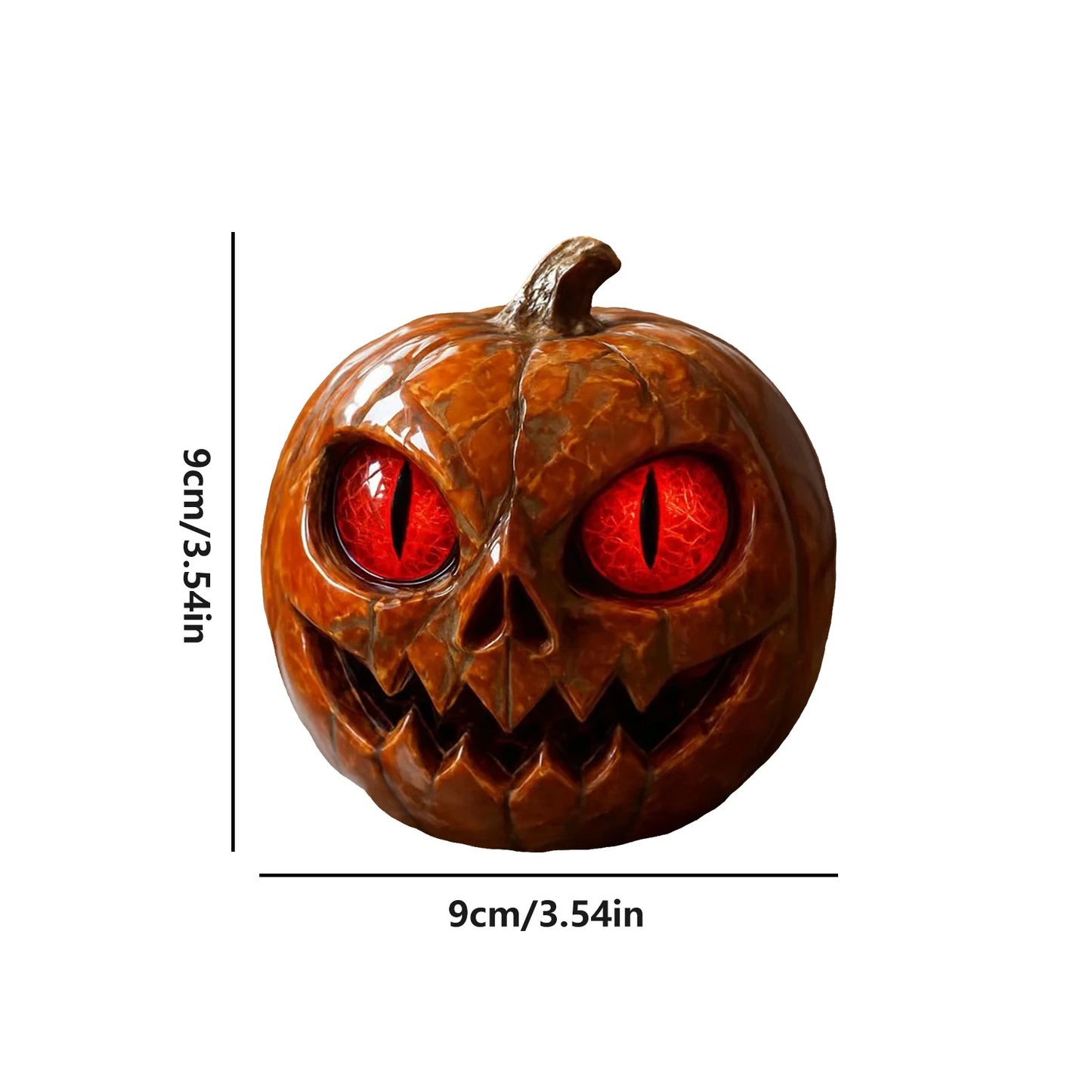 Handcrafted Resin Pumpkin Decor - Elegant Halloween Table Centerpiece, Porch Display, or Gothic Gift for Spooky Season 5