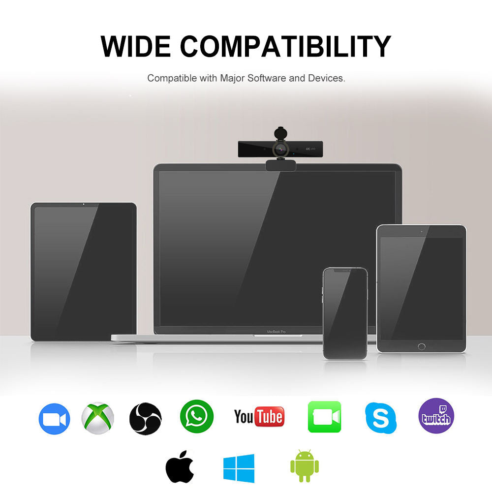 Royaleva 4k Ultra High Resolution Webcam for Streaming