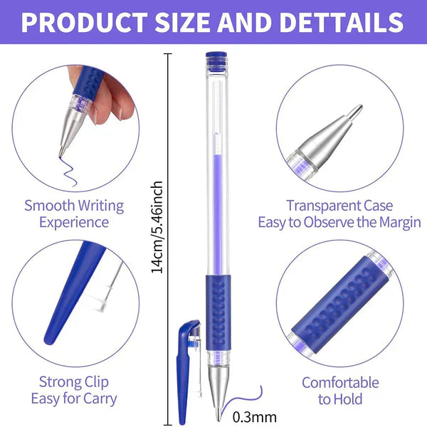 Luxora Heat Erasable Fabric Marking Pens (16 Pcs) Set