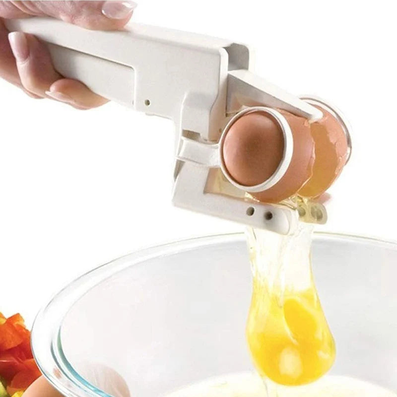 Royallure One-Handed Egg Cracker & Yolk Separator Tool – Stainless, Mess-Free & Efficient