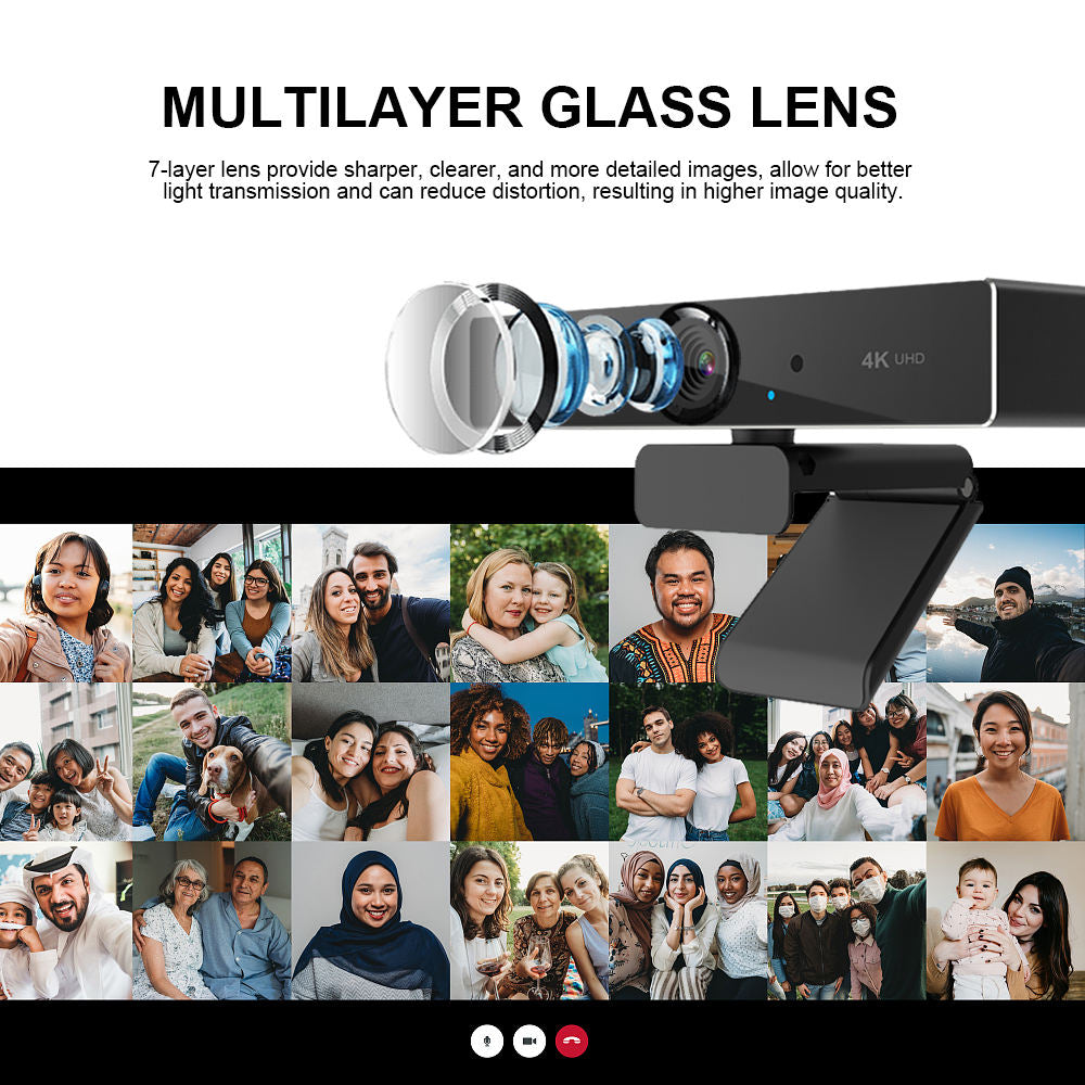 Royaleva 4k Ultra High Resolution Webcam for Streaming