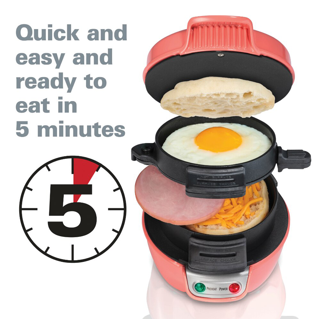 RoyaleGlow Breakfast Sandwich Maker for Easy Meals