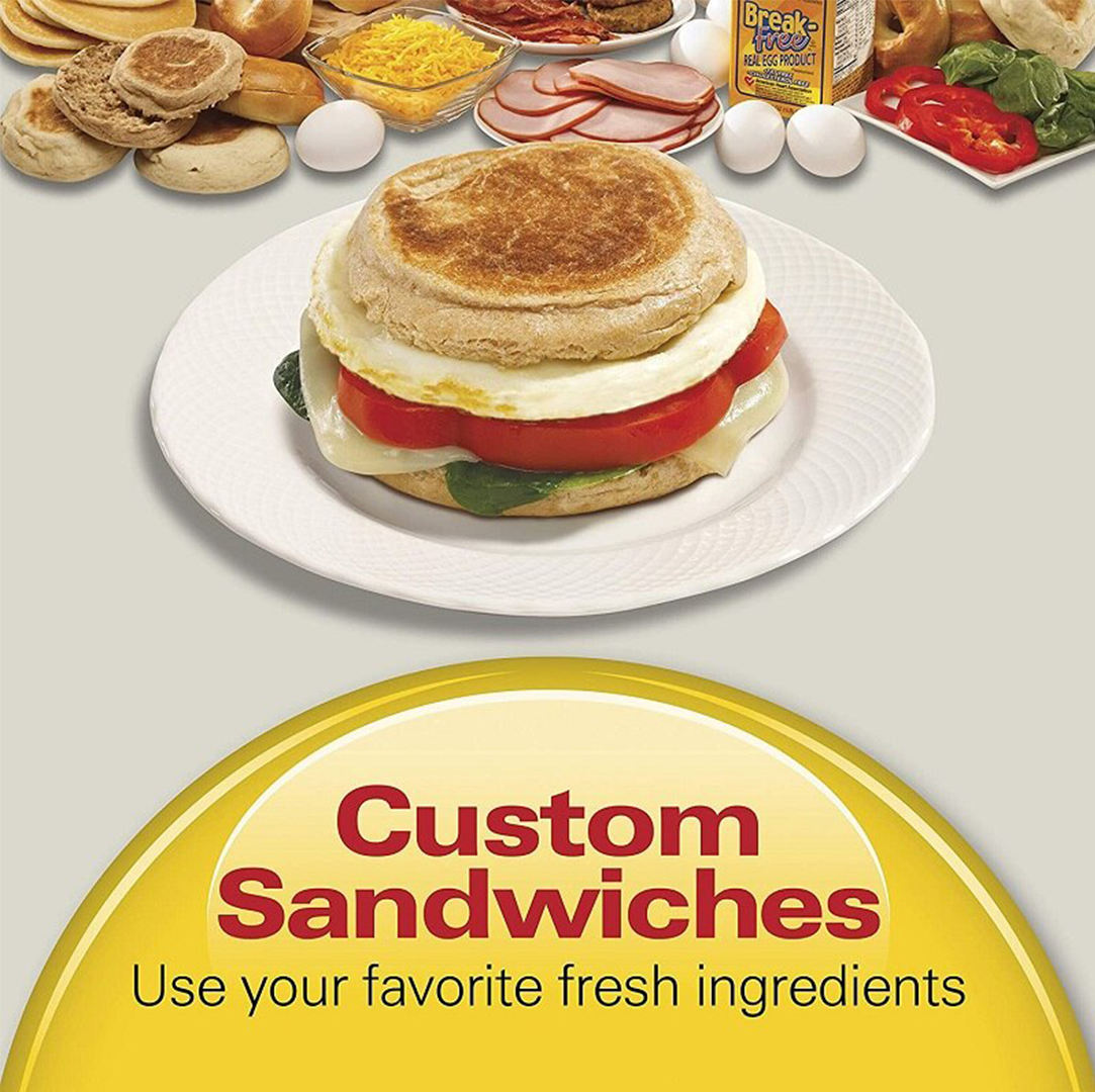 RoyaleGlow Breakfast Sandwich Maker for Easy Meals