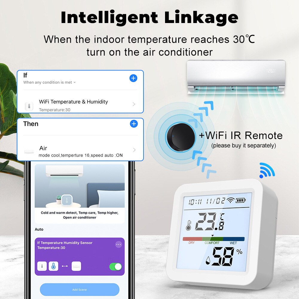 Royaleva Wifi-Enabled Temperature And Humidity Sensor