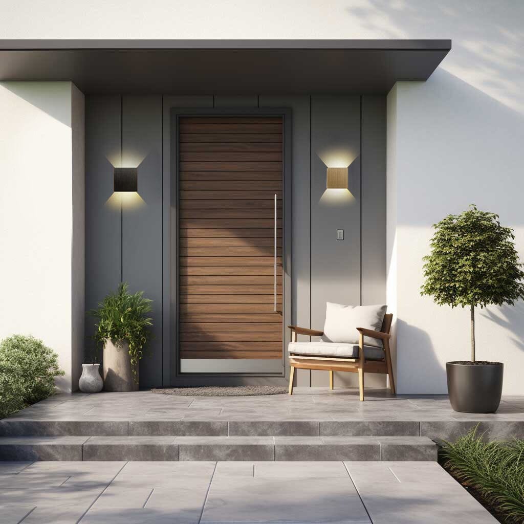 RoyaleGlow Arnold Cube Indoor & Outdoor Wall Lamps