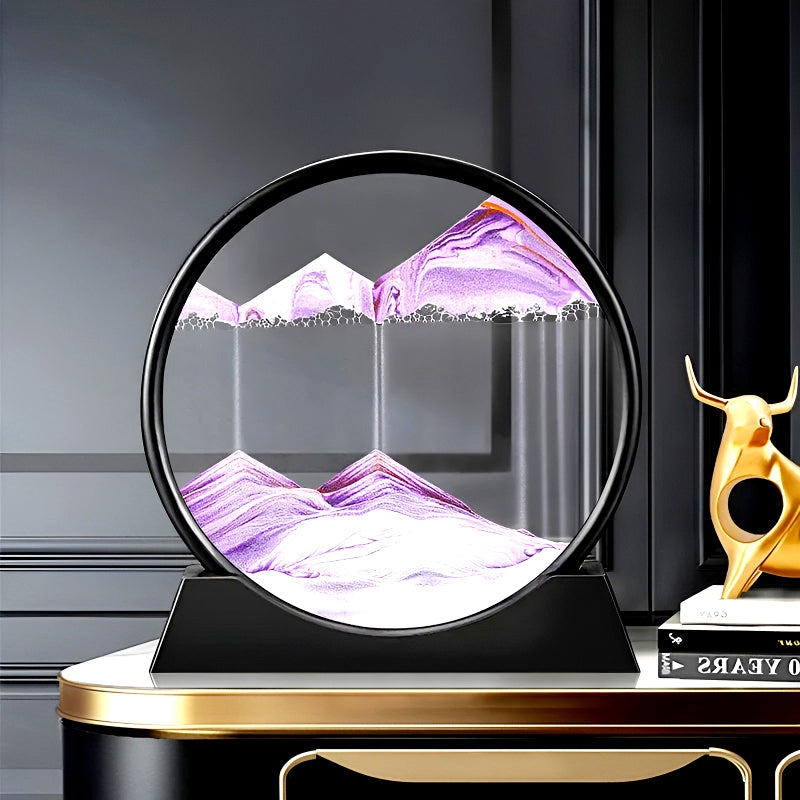 Royaleva Moving Sand Art Sculpture - LED Soothing Desktop Decor