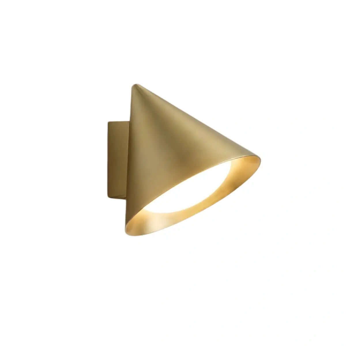 LuxRoyale Modern Conical Outdoor Wall Lamp - Metal Exterior Weatherproof Lighting Fixture - Royale Basic