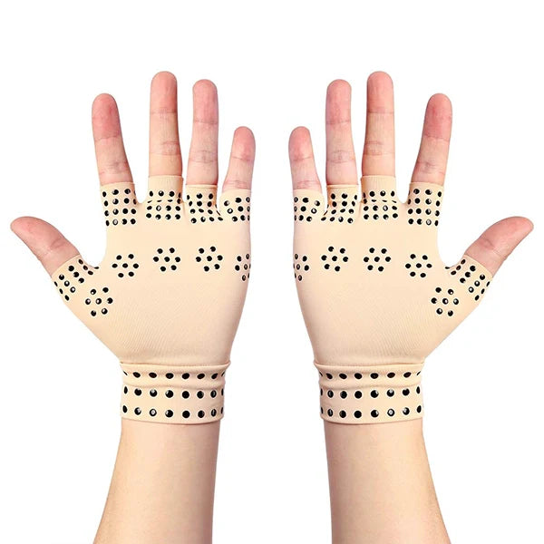 Luxora Fingerless Magnetic Compression Gloves for Arthritis