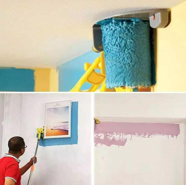 RoyaleGlow Paint Roller with Trimmer for Perfect Edges