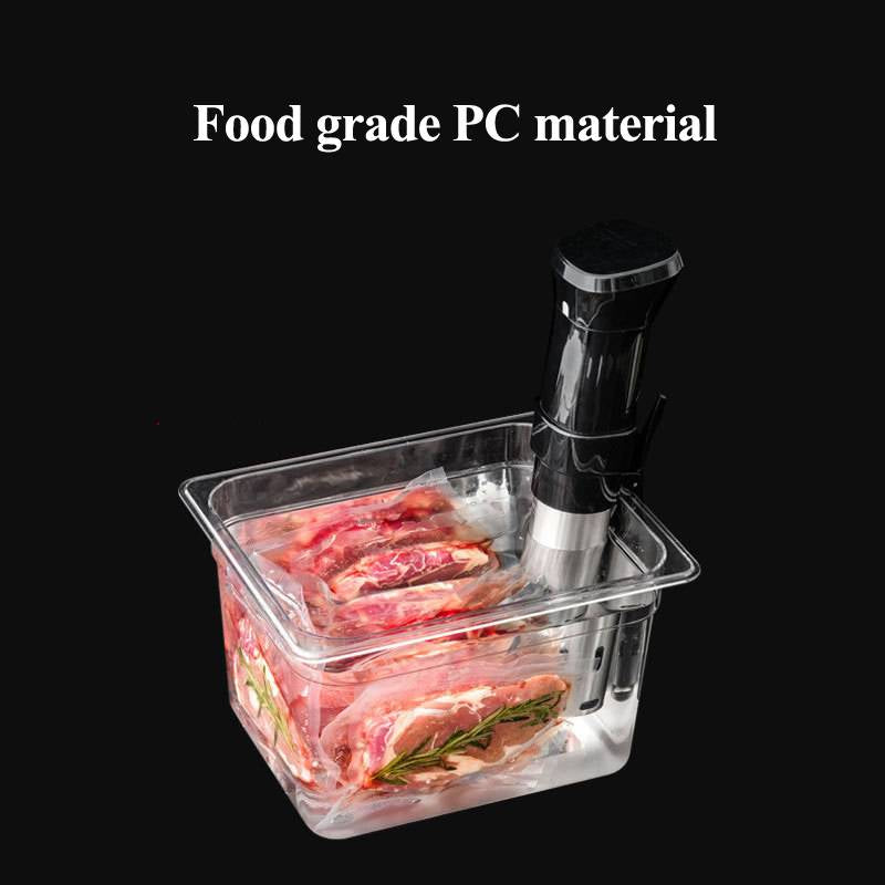RoyaleGlow Sous Vide Container with Fitted Lid and Scale