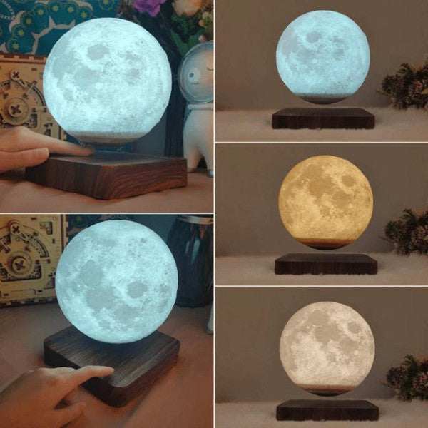 RoyaleGlow Magnetically Levitated Lunar Lamp 3D Design