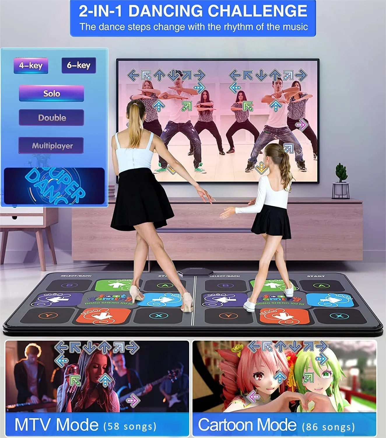 Royaleva Dance Mat - For Children Interactive Fun