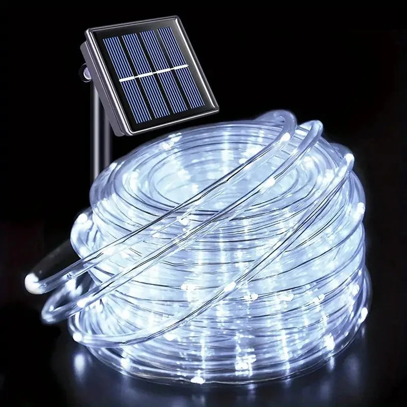 LED Solar Rope Lights Outdoor 50/100/200LEDs 8 Modes waterproof String lights for Garden Christmas Halloween Weddings Decor 10