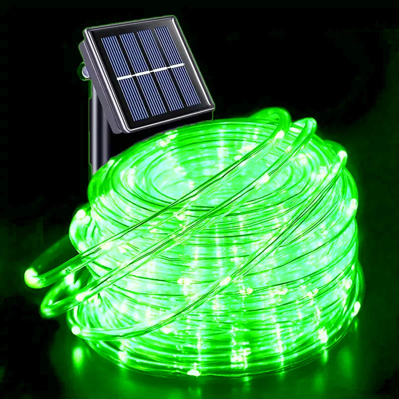 LED Solar Rope Lights Outdoor 50/100/200LEDs 8 Modes waterproof String lights for Garden Christmas Halloween Weddings Decor 9