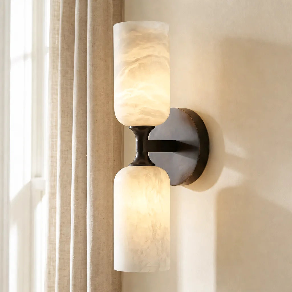 Lambert Modern LED Alabaster Tube Sconce 4