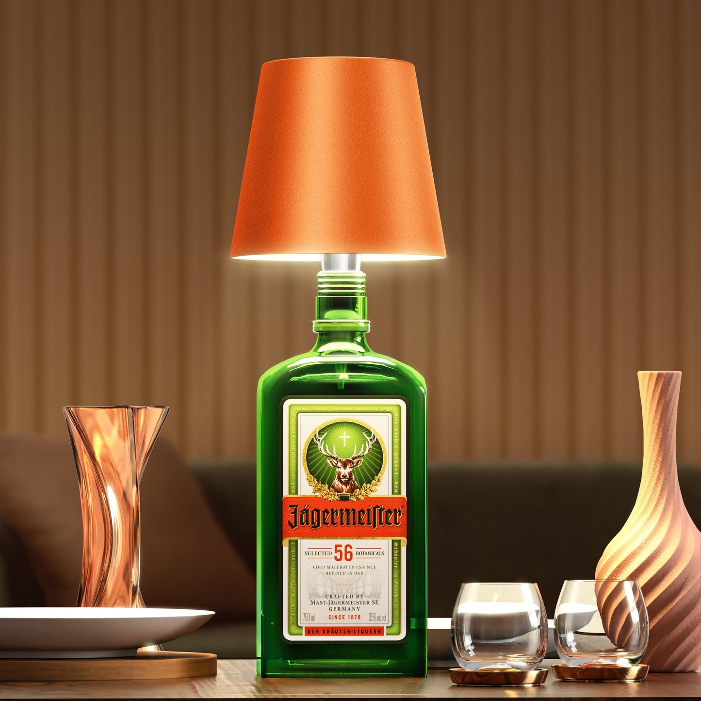 Wireless Bottle Lamp - Fits Any Bottle - White